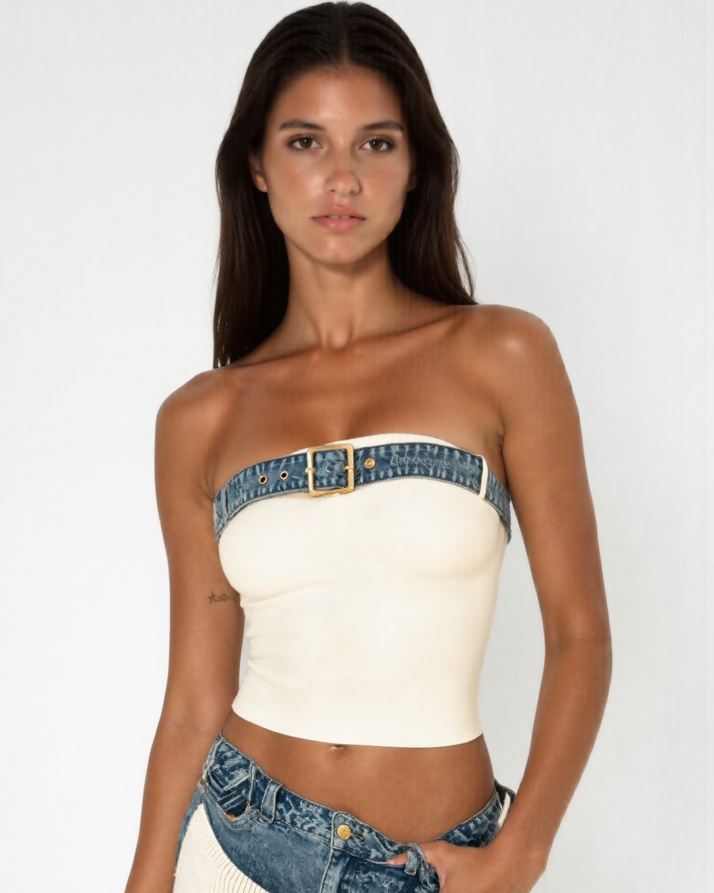 The Denva Denim Top