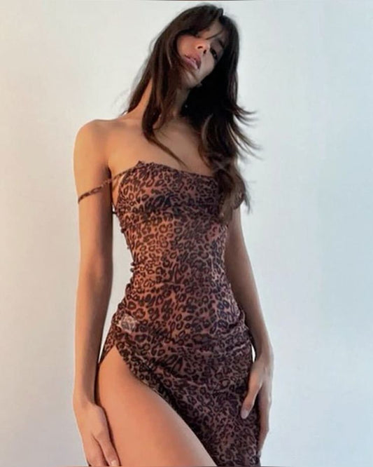 Leopard Slip Dress